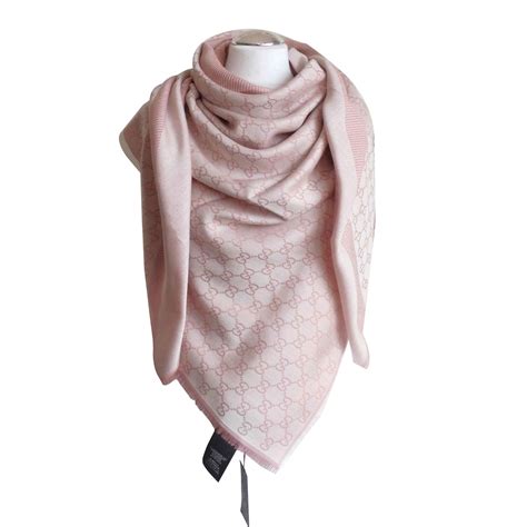 echarpe Gucci rose pale